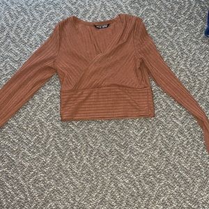 Small brown crop top
